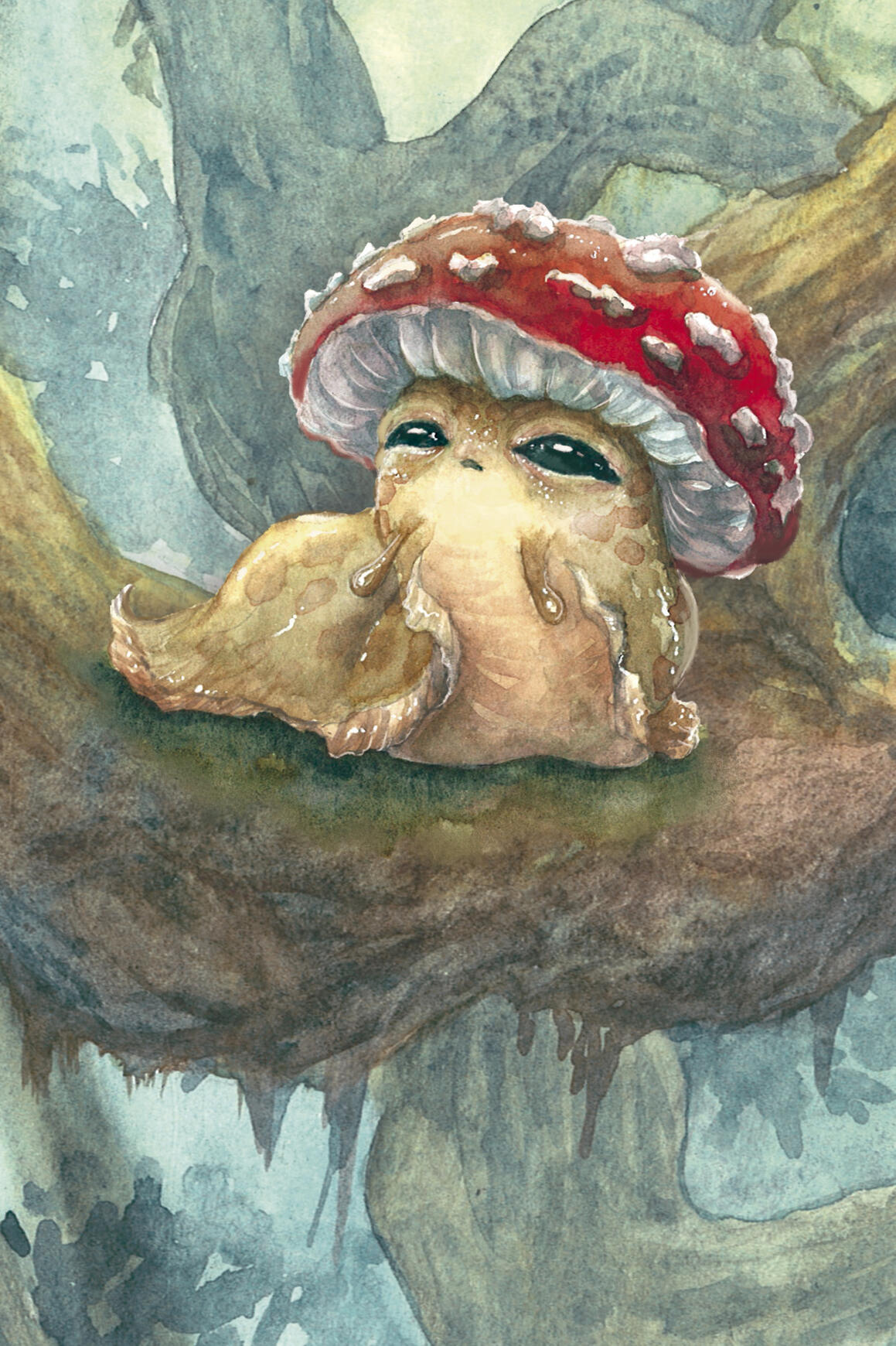 O filhote de cogumelo-lesma pode ser muito venenoso