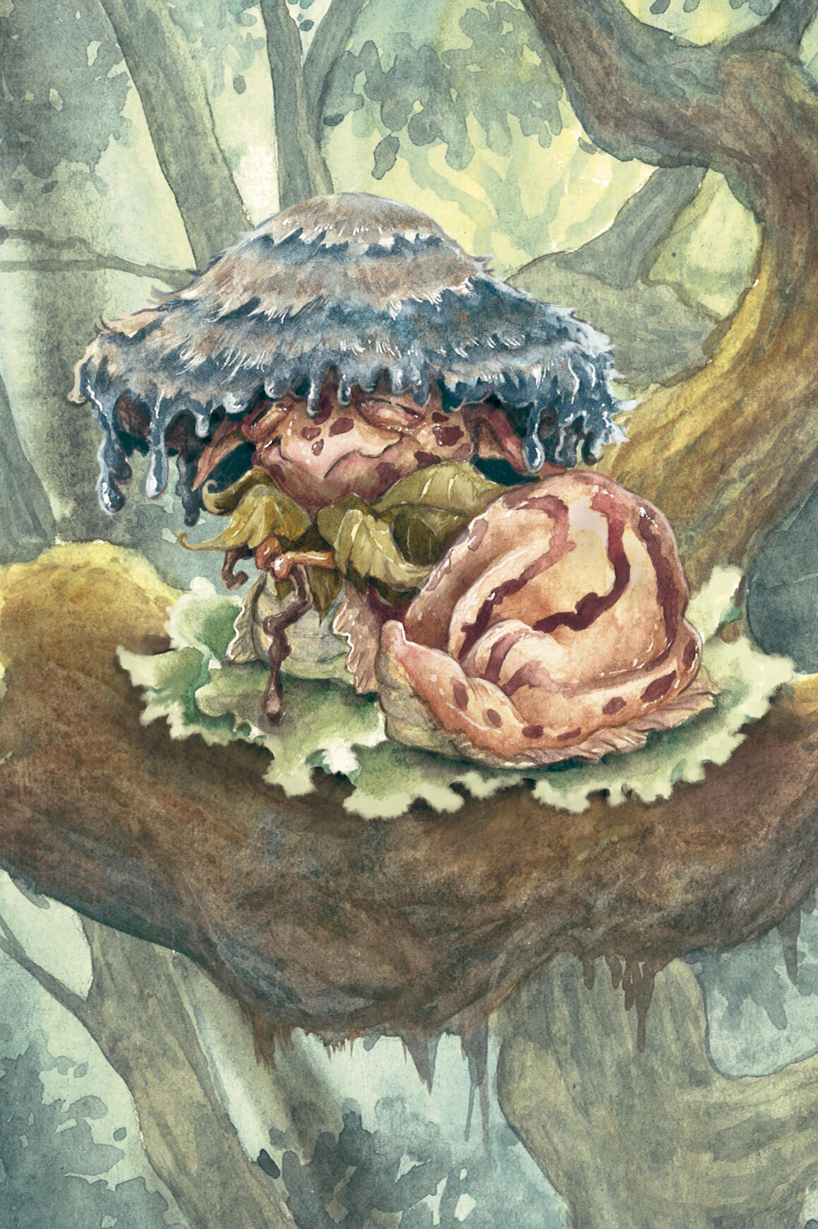 A matriarca dos cogumelos-lesma esbanja doçura e simpatia mesmo após tantos anos