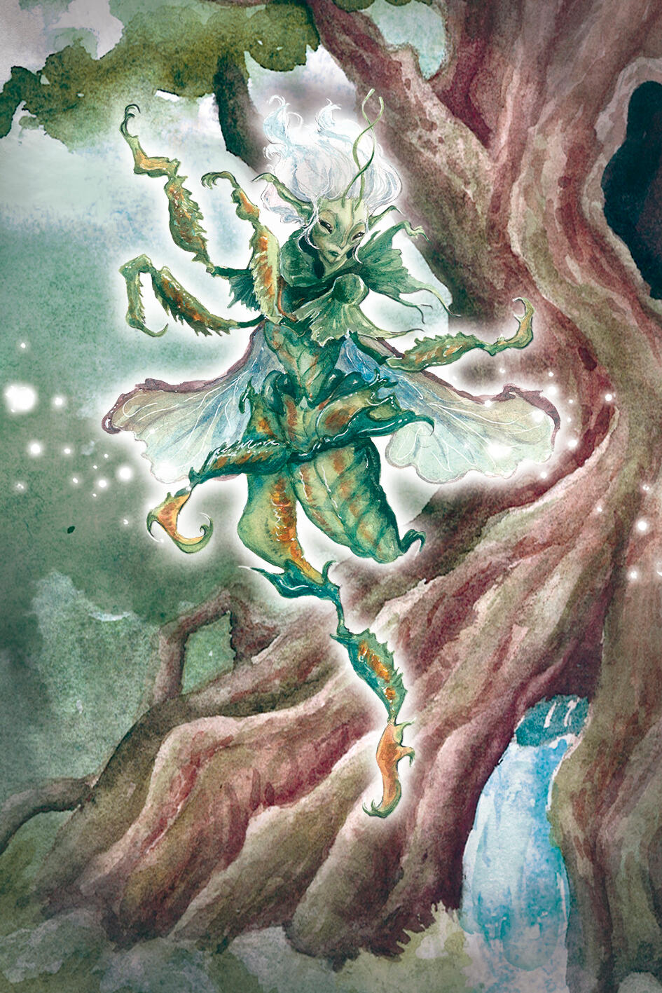 A princesa Mantis pode ser um amuleto de profunda meditação e conexão