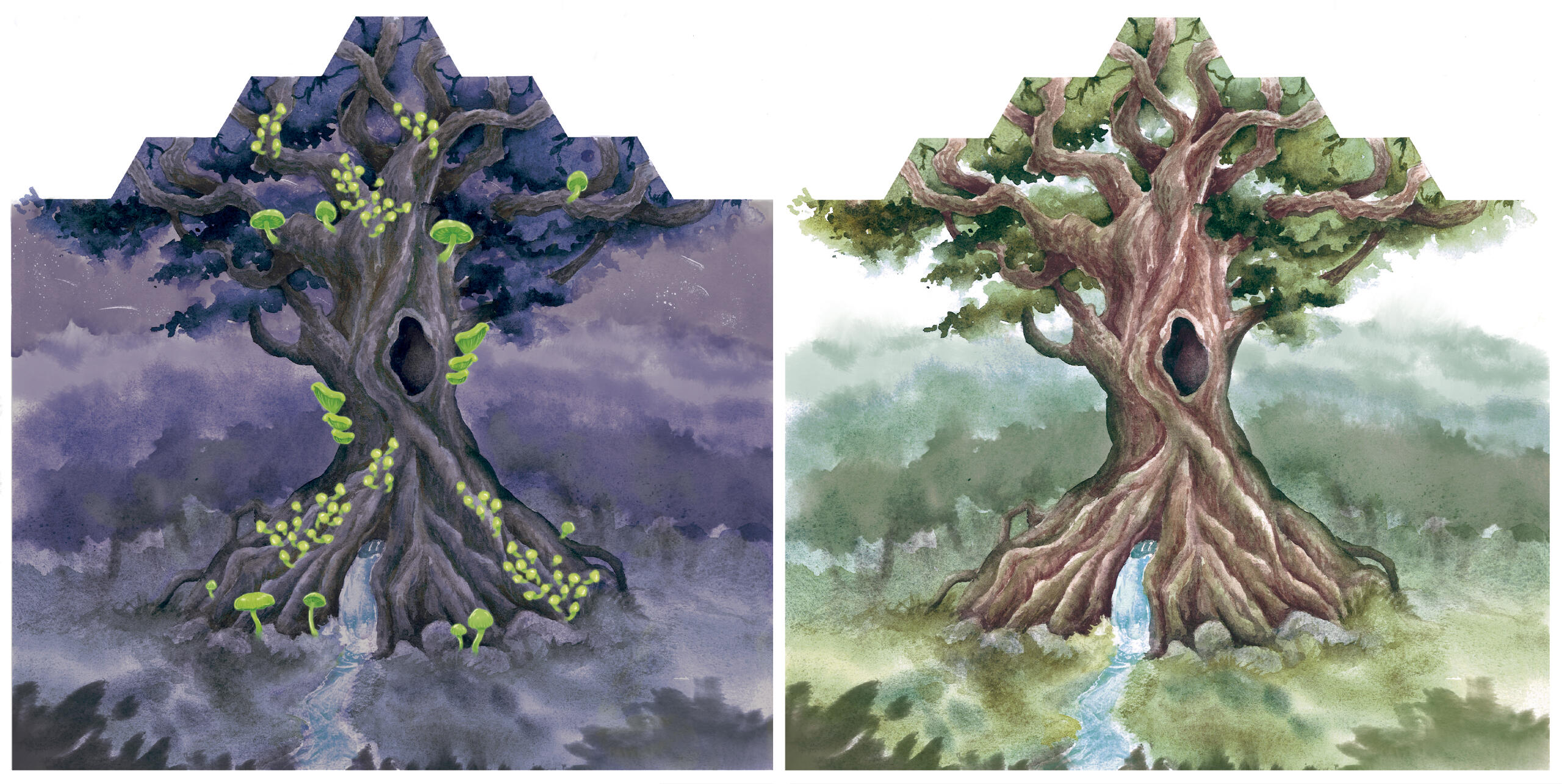 Tabuleiros dos Modos Noturno e Diurno